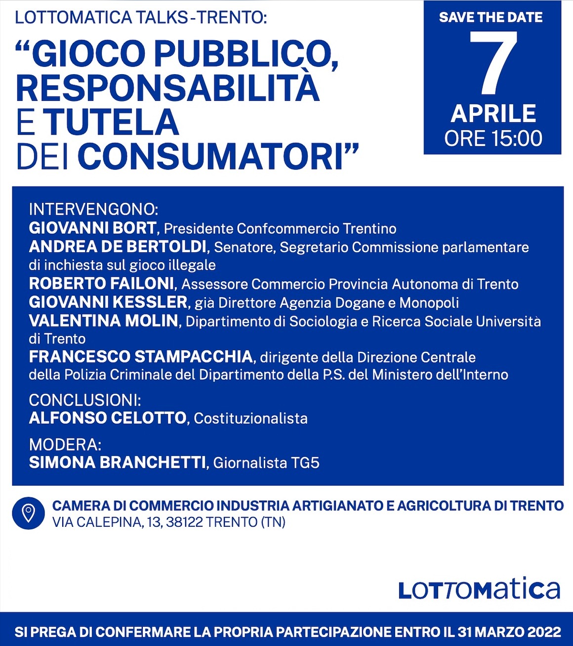 Locandina evento - Camera di Commercio di Trento